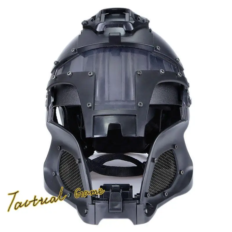 WoSporT  Tactical Airsoft Full Head Helmet with Face Mask Medieval Style