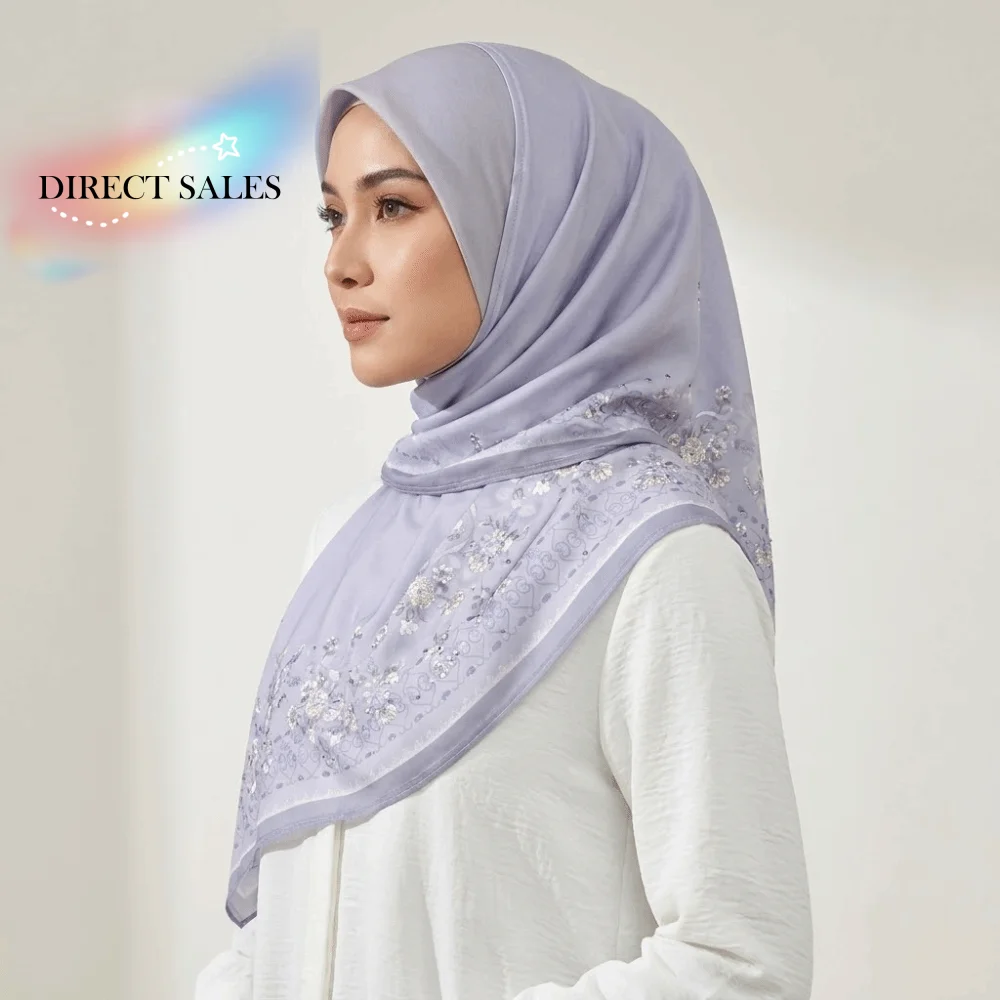 

Breathable Eid Al-Fitr Long Floral Turban Adjustable Ethnic Style Printed Arab Lady Headscarf Versatile Multiple Colors