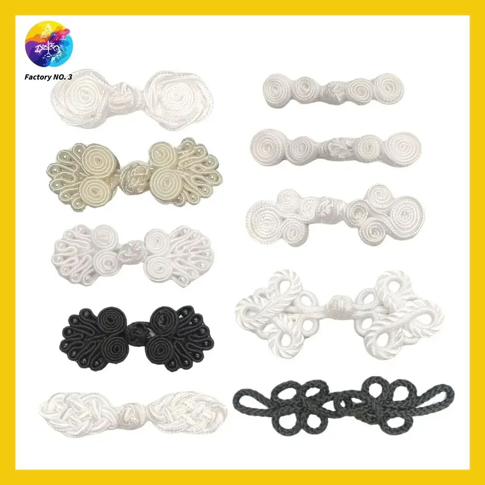 جديد الصينية المنسوجة يدويا شيونغسام الملابس الصينية القرص زر أسفل القماش Hanfu الملابس الزخرفية يتوهم زر الملحقات #2