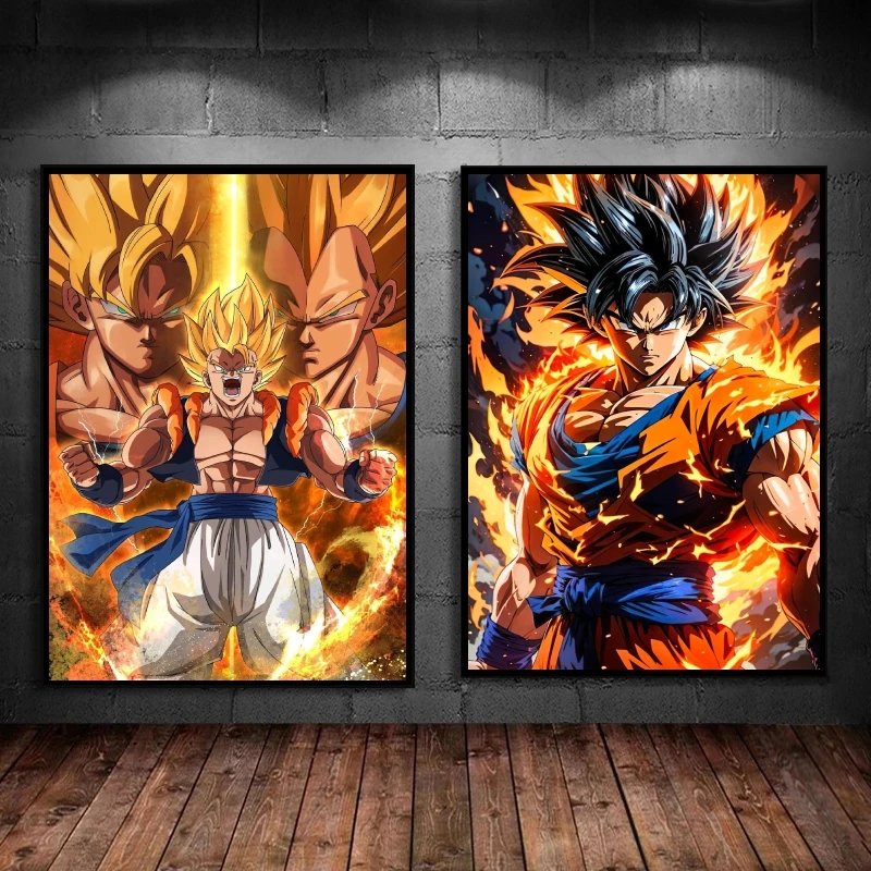 

Canvas Print Poster Dragon Ball Goku Canvas Poster Home Decoration Japanese Anime Customizable Picture