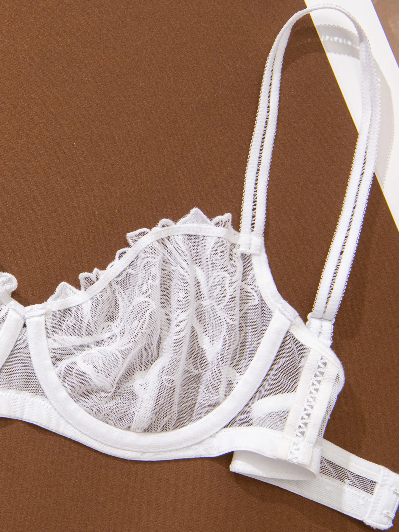 Wingslove Women Sexy​ ​Lingerie Unlind Lace Bras Underwire See Though Push Up Brallet Support Underwear  Valentine Gift