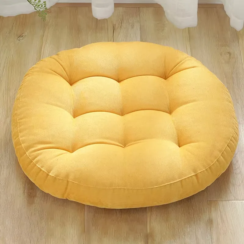 Meditation Floor Round Pillow for Seating on Floor Solid Tufted Thick Pad Cushion For Yoga Balcony Chair Seat Cushions