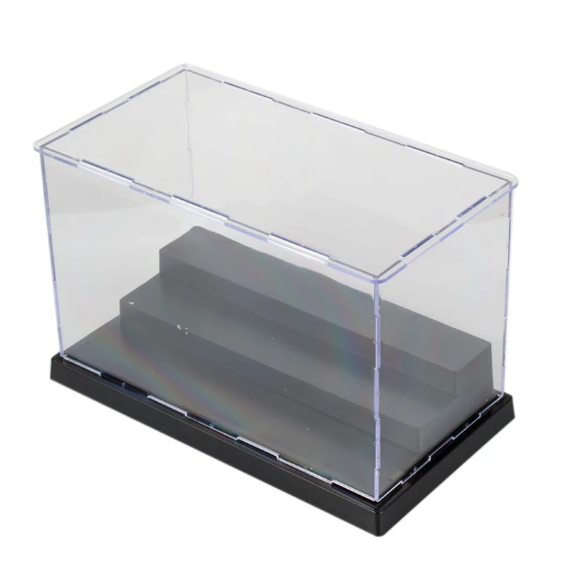 

Figure Display Box 3 Steps Dustproof Display Case Show Box Assembly Clear Acrylic Toys Protection Showcase Case Box