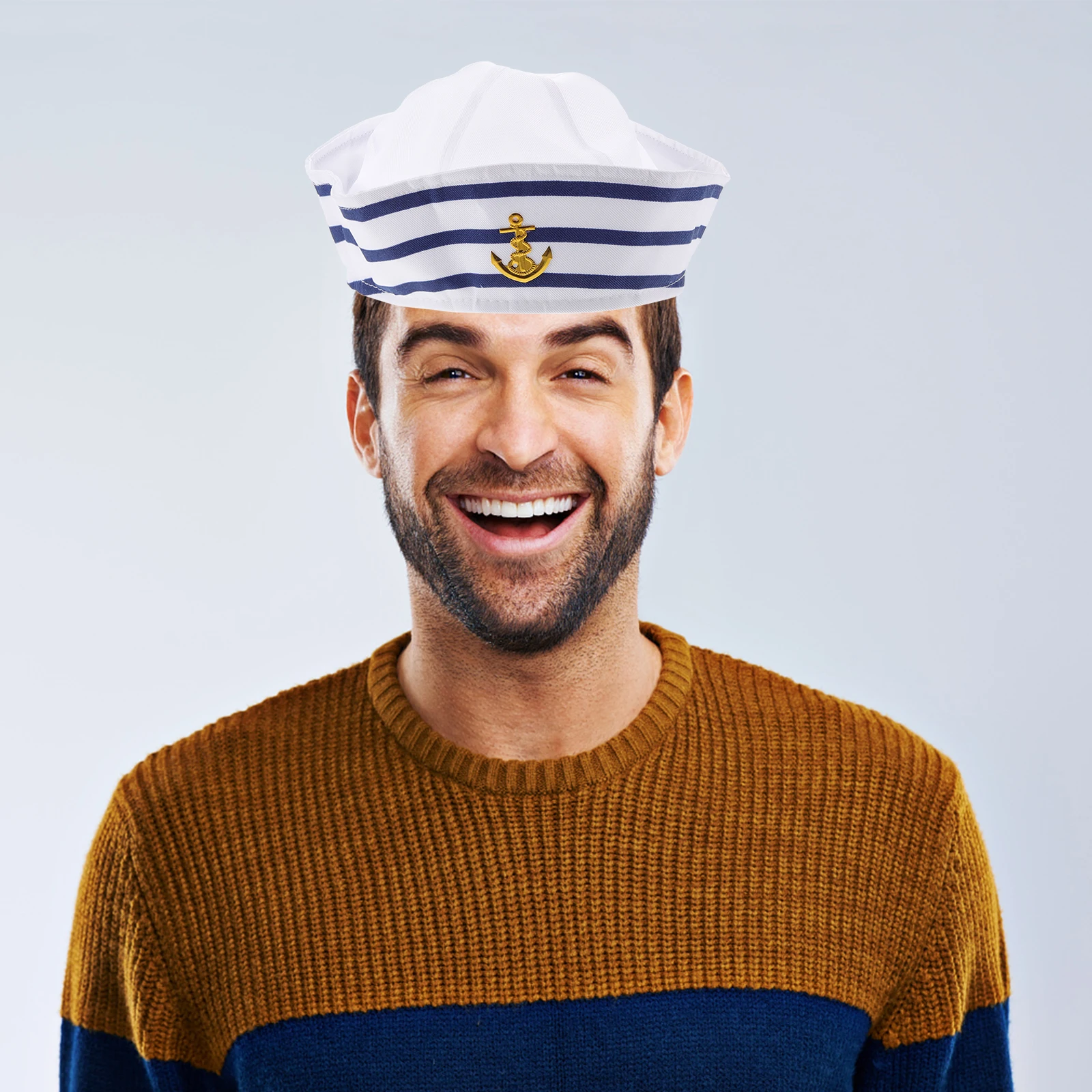 2pcs Sailor Hat For Women Men Costume Party Captain Hat Yacht Boating Cosplay Decorative Accessories Party Hats