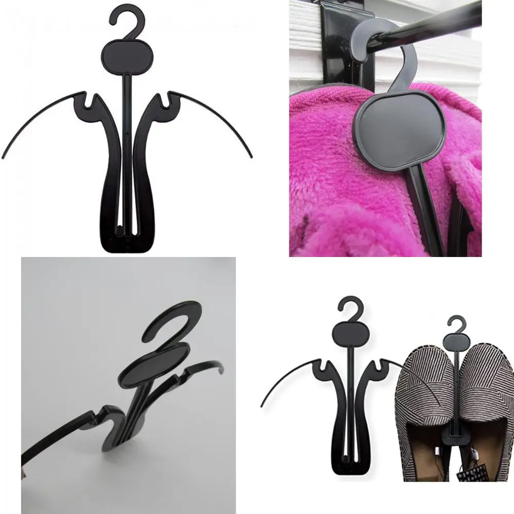 

Plastic Shoe Hangers for Sandals, Size 7 1/4, Black, Bulk Pack of 500, Durable Hanging Organizers