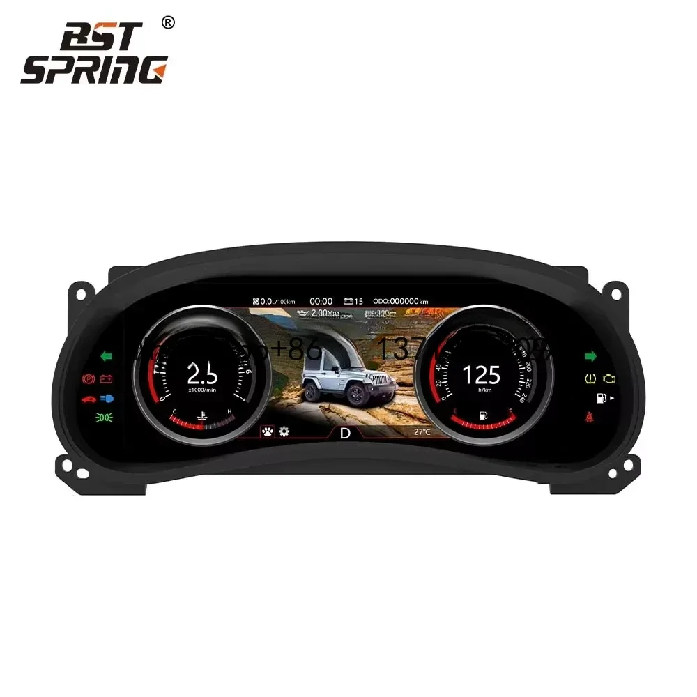 

12.3 inch HD Blue Screen LCD Digital Speedometer For JEEP Wrangler 2011-2017 Car Dashboard Auto Meter