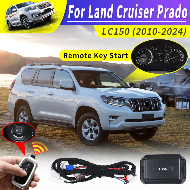 Remote Key Starter,For Toyota Land Cruiser Prado 150 2010-2024 2023 Interior Upgraded Modification accessories,body kit LC150