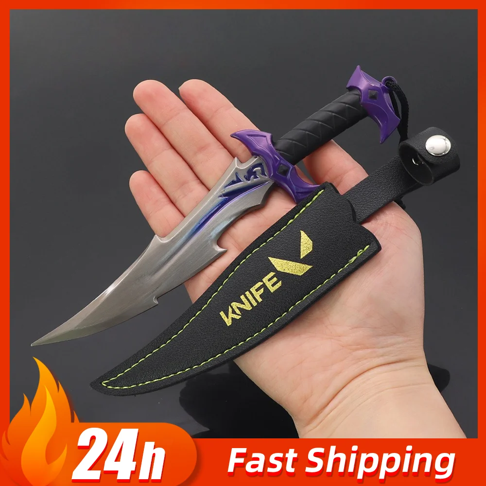 

18 см нож Valorant Reaver, игровое периферийное оружие, красивый самурай, металлическая коллекция, металлическая модель оружия, реквизит для косплея, подарочная игрушка