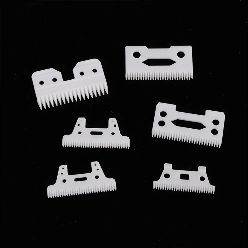 1PCS 2-Hole Stagger-Tooth Ceramic Movable Blade Cordless Clipper Replaceable Blade For Shear Clipper