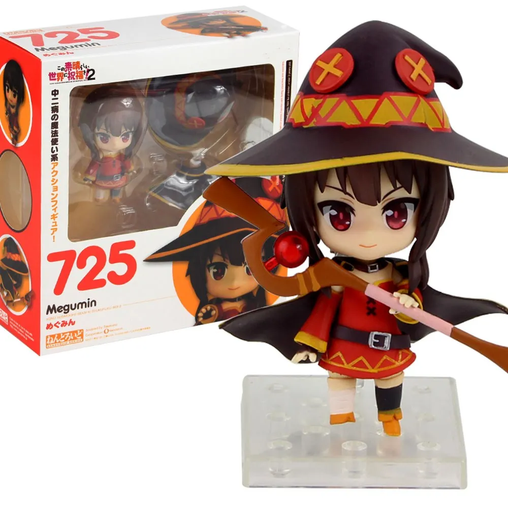 KonoSuba Anime Figures God's Blessing on This Wonderful World 2 Megumin #725 Action Figure PVC Cute Toys for Children Model Doll