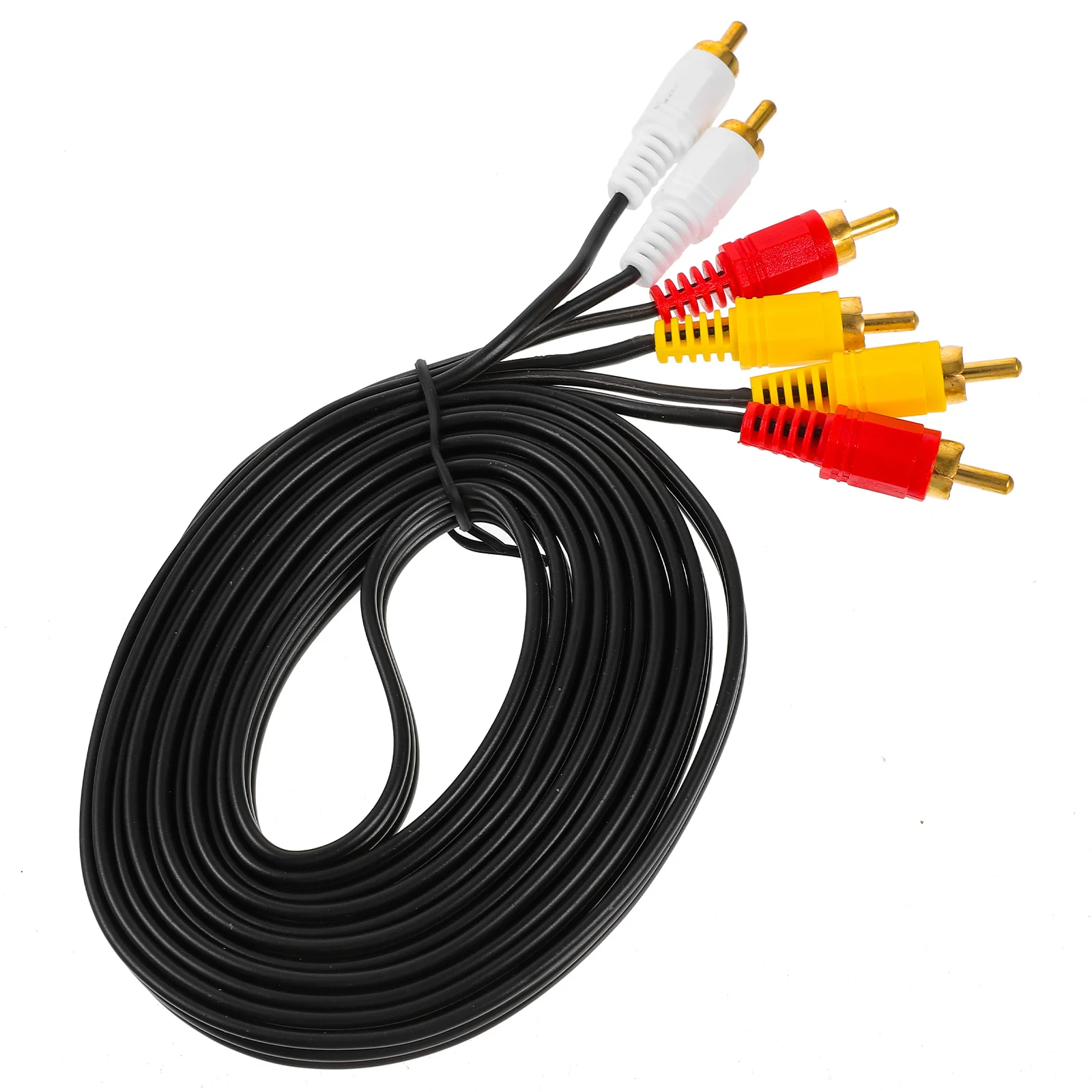 

Line 3m Rca to Rca Video Cord Durable PVC Copper Audio Cable for Dvd Set Top Box Auxiliary Cord Transmission