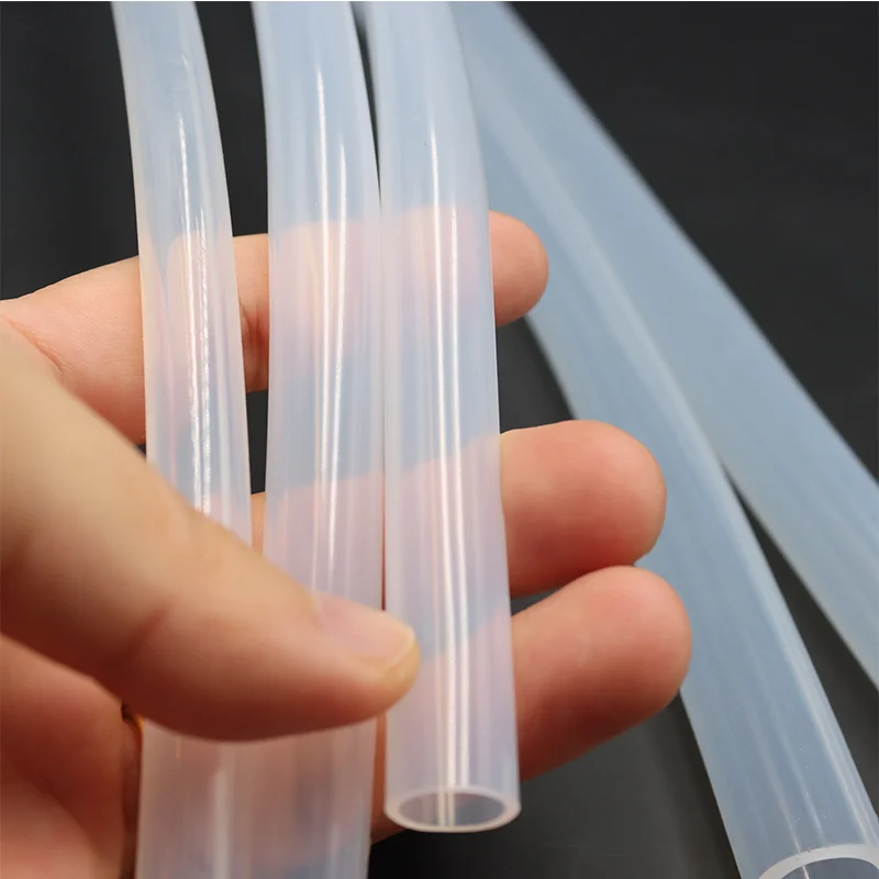 1M 5M Food Water Pipe Transparent Silicone Rubber Hose 2 3 4 5 6 7 8 9 10 12 14mm Flexible Nontoxic Silicone Aquarium Pump Tube