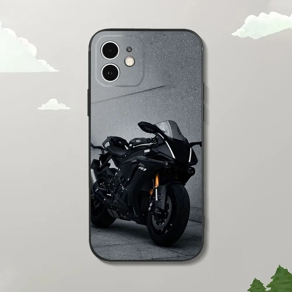 Sport Cool Motorrad Phone Case For iPhone16,15,14,13,12 Mini 11 Pro XR,X,XS,MAX 7,8 Plus Y-Yamahaes-S Silicone Cover Soft Black