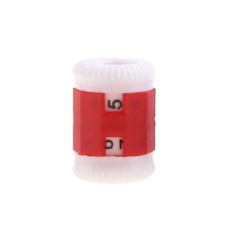 OOTDTY 2Pcs Plastik Kebanggaan Row Counter 2 Ukuran Rajut Jarum Rajut Dorp Pengiriman