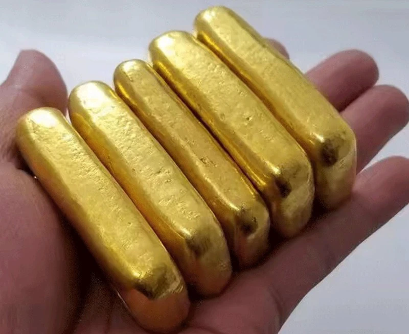 Red Gold Gold Bar Raw Materials, Pure Gold Small Golden Beans, Do Not Change Color When Burned
