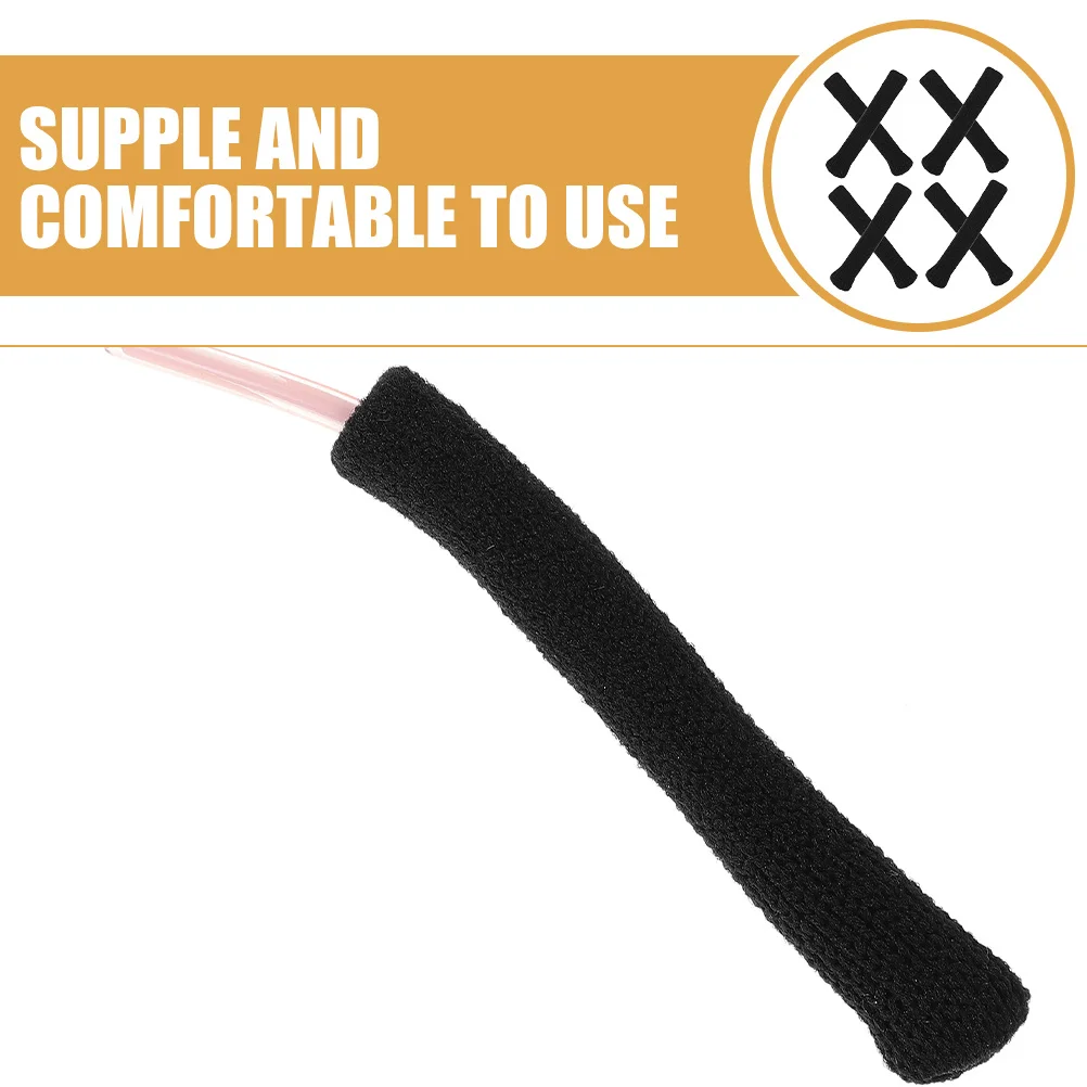 3Pairs Eyeglass Anti-Slip Ear Grips Soft Cushions Glasses Leg Sleeve Covers Comfortable Durable Fit for Daily Use Travel Eye