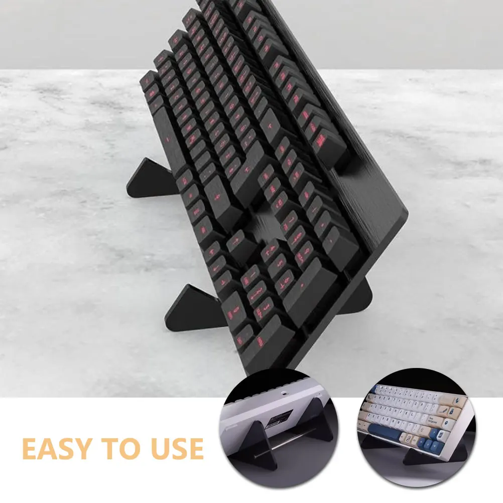 

Keyboard Display Stand for Desk Black Acrylic Detachable Mechanical Laptop Wrist Support Computer Accessory Keyboard Holder