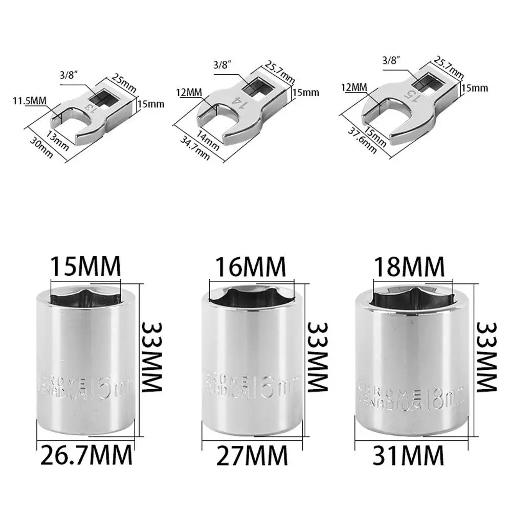 Tensão Tensão Ajustador Lever Tool, Idler Pulley Chave Ajuste, Oficina Repair Tool, Belt Extensão, 8Pcs