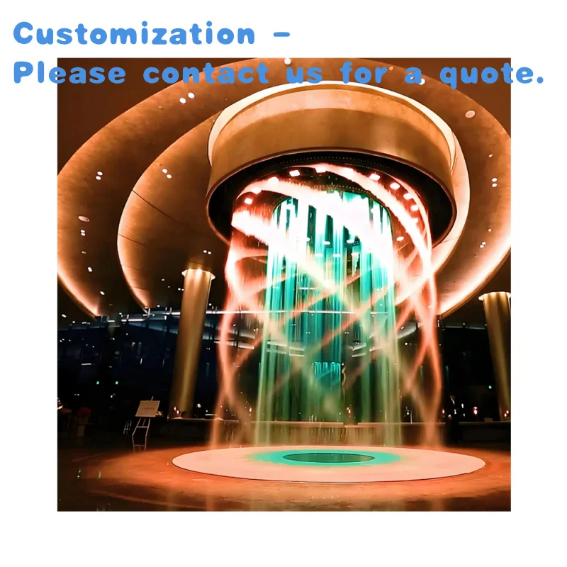 

custom.Feature Digital Curtain Customized Modern Style Digital Waterfall Fountain Fountain Sale