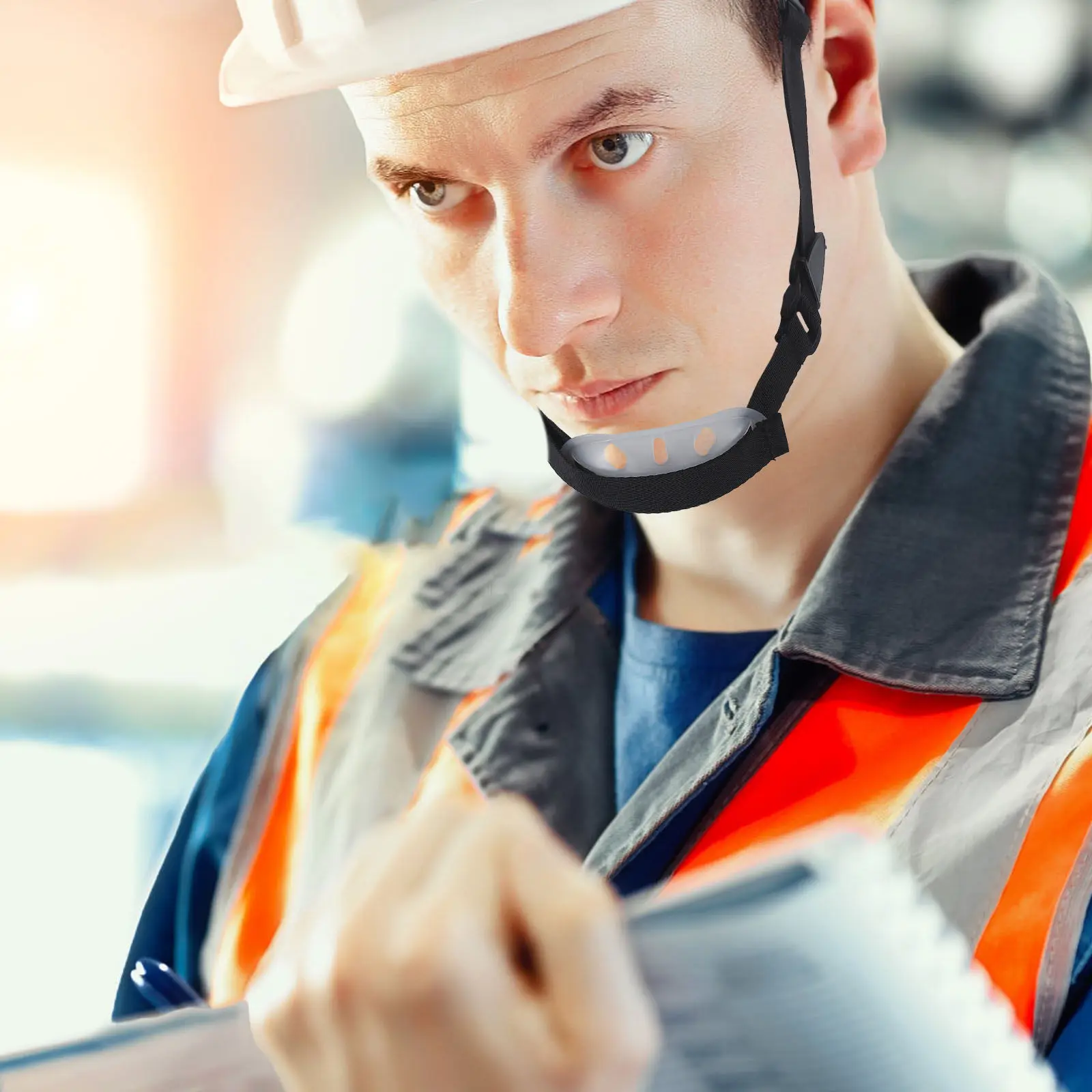 

2Pcs Chin Straps Hard Hat Replacement Adjustable Comfortable Wear-Resistant Construction Site