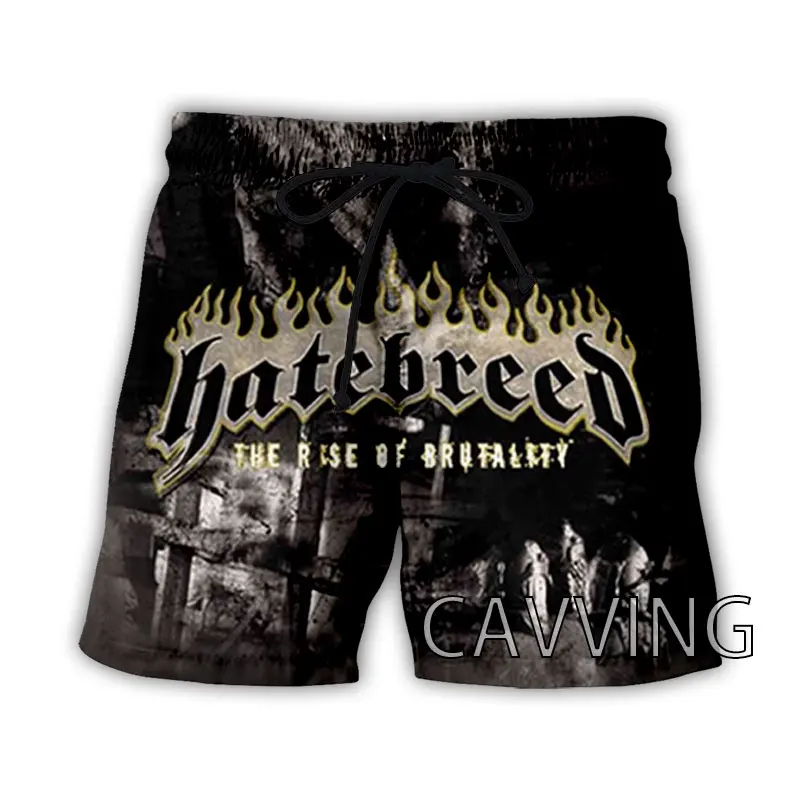 

New Fashion Women/Men's 3D Print Hatebreed Band Summer Beach Shorts Streetwear Men Quick Dry Vacation Casual Shorts