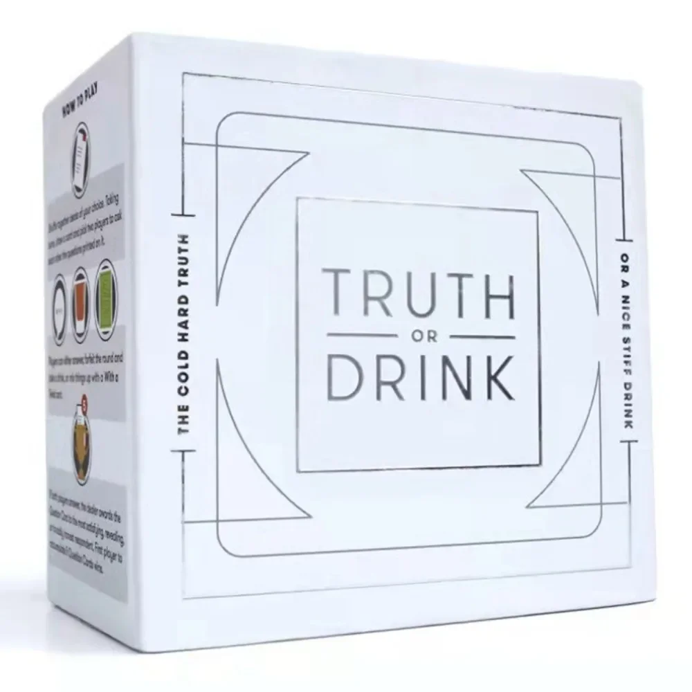 Truth or Drink Card Game Ages 21+ For 3-8 Players Board game