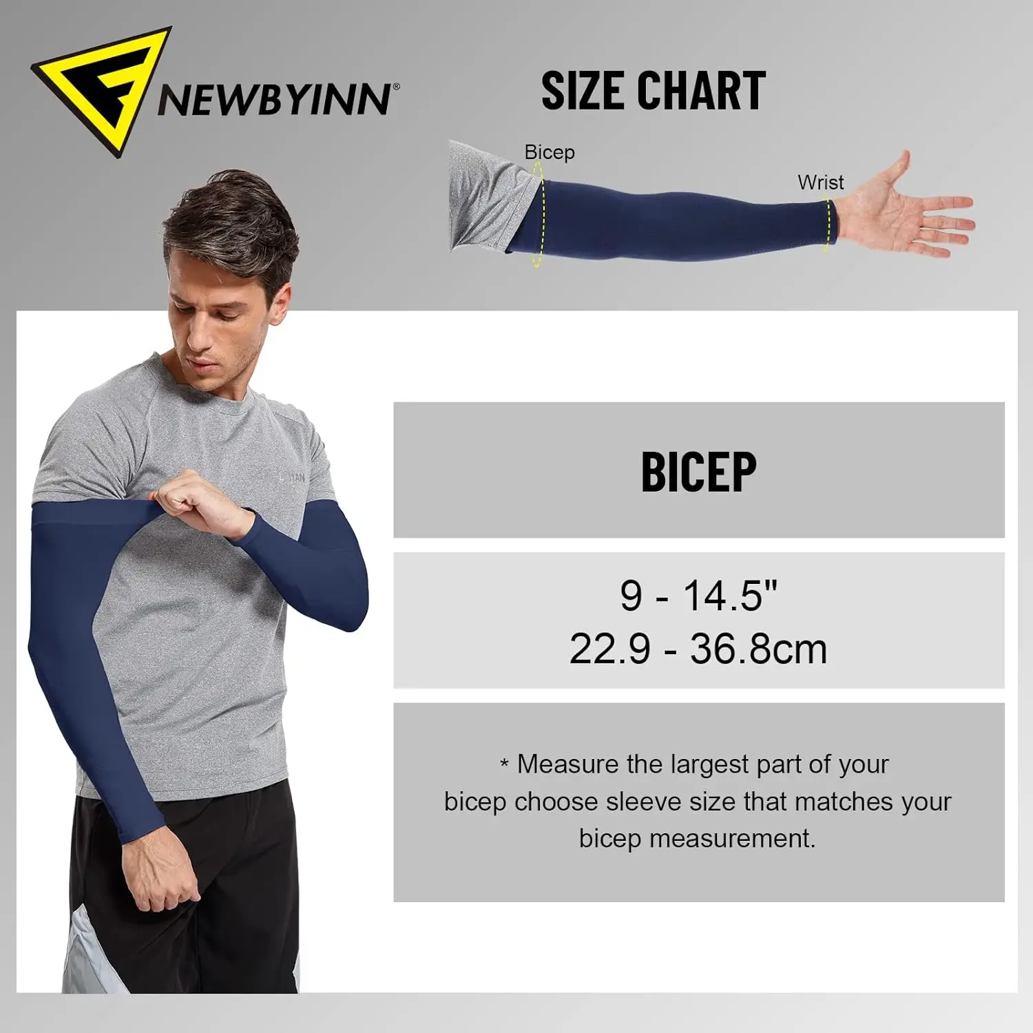 UV Sun Protection Cooling Arm Sleeves - alternate angle