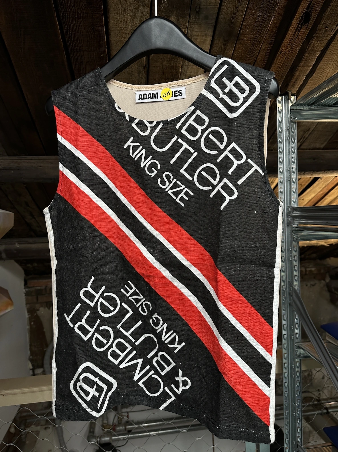 

Женский жилет Postpost Adam Jones Bla с принтом, модный жилет из смеси хлопка и льна, осенняя коллекция 2023 года