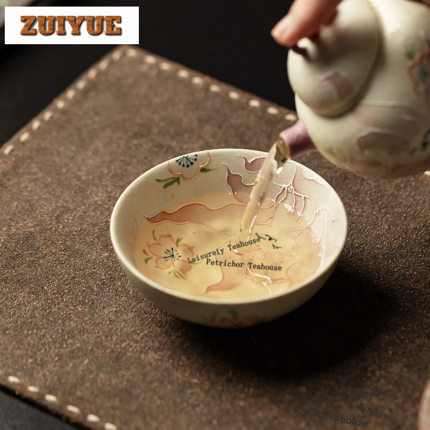 90ml Hand-painted Nine-tailed Fox Teacup Elegant Tea Bowl Mug Tea-tasting Personal Cup Jianzhan Master Cups Tea Ceremony Craft