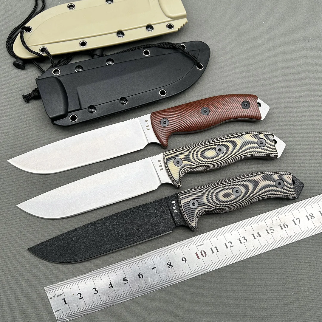 ES-6 Randall's Adventure Fixed Knife Camping Hunting Pocket Outdoor jungle survival Fruit EDC Tactical gear Combat Defense knife