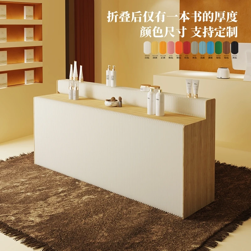 Long booth Multifunctional storage rack Window Commercial exhibition Folding display stand