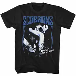 Camiseta masculina Scorpions Band, licenciada oficial, camiseta de namorado