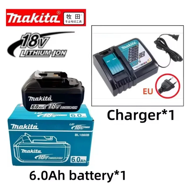Makita accu 18V 6.0Ah oplaadbare accu, vervangt Makita 18V DDF487 BL1860 BL1860B BL1840 BL1840B accu voor elektrische gereedschappen