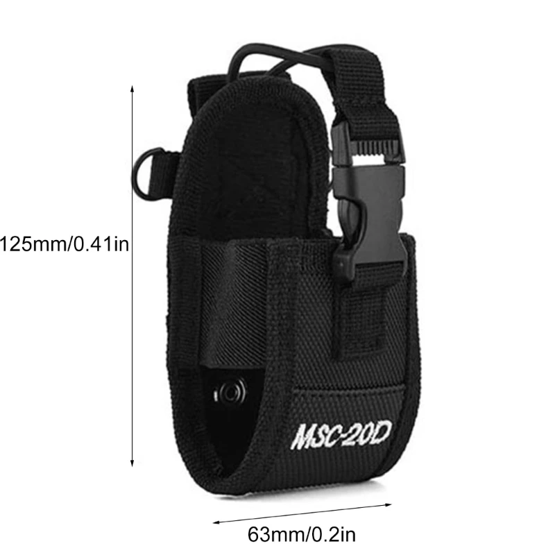 Two Way Radio Holder Holsters Nylon Belt Bag Nylon Belt Case Bag Portable Storage 25UB