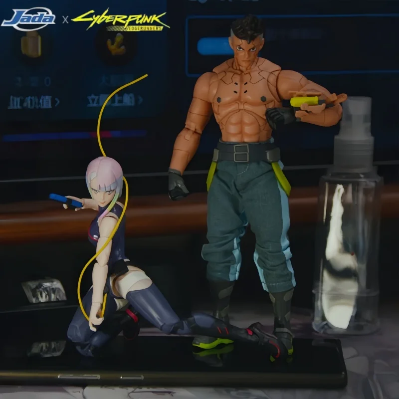 En Stock Original Jada Cyberpunk 2077 Edgerunners serie David Martinez Lucy figura de acción articulada juguetes en miniatura de Pvc regalos
