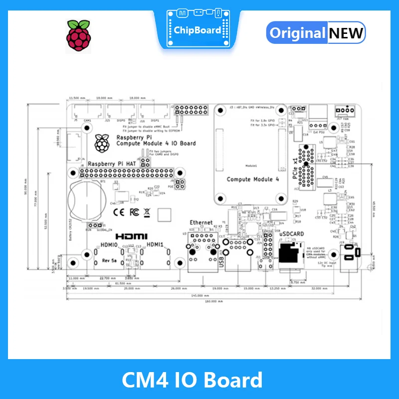 Imagem -05 - Placa do Módulo io do Cálculo do pi da Framboesa Entalhe Funcional Múltiplo das Interfaces Pcie do Apoio