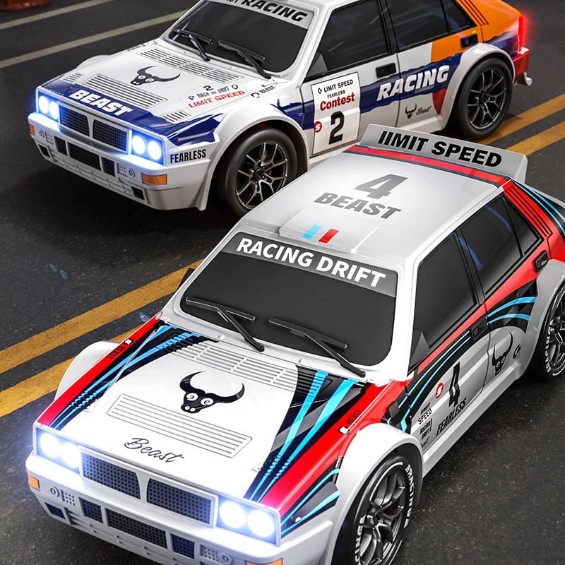 

2025 4WD RC Car 1:24 Scale Four-wheel Drive Drift With Two Speed Settings 20 km/h LED Light Children Toys Rechargeable SG204PRO