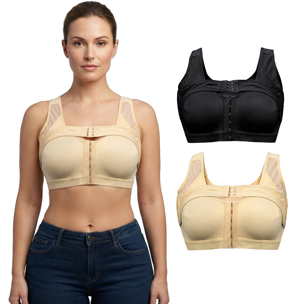 Shaper Bra Push Up Bralettes Shapewear Body Sculpting Corset Top Chest Binders Bustier Post Operative Surgical Women Underwear