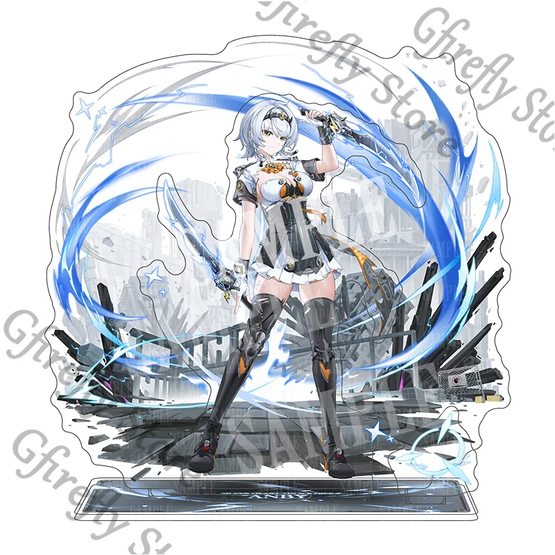 Zenless Zone Zero Stand Display Akrilik Anby Demara Anime Dekorasi Papan Indikatif Piring Berdiri Permainan Asli Ambitus