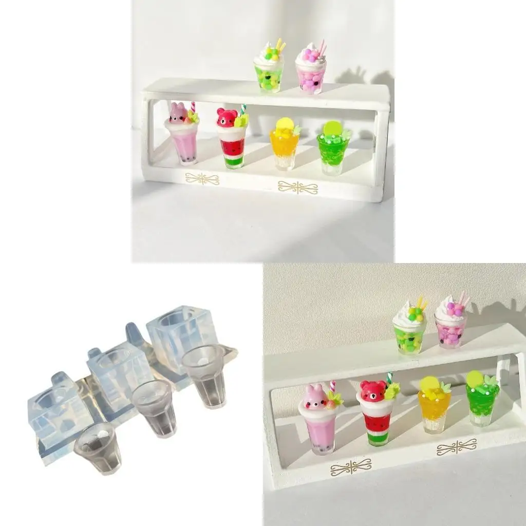 

Silicone Mold Clay Fruit Plate Moulds Flexible Moulds Cups for Creating
