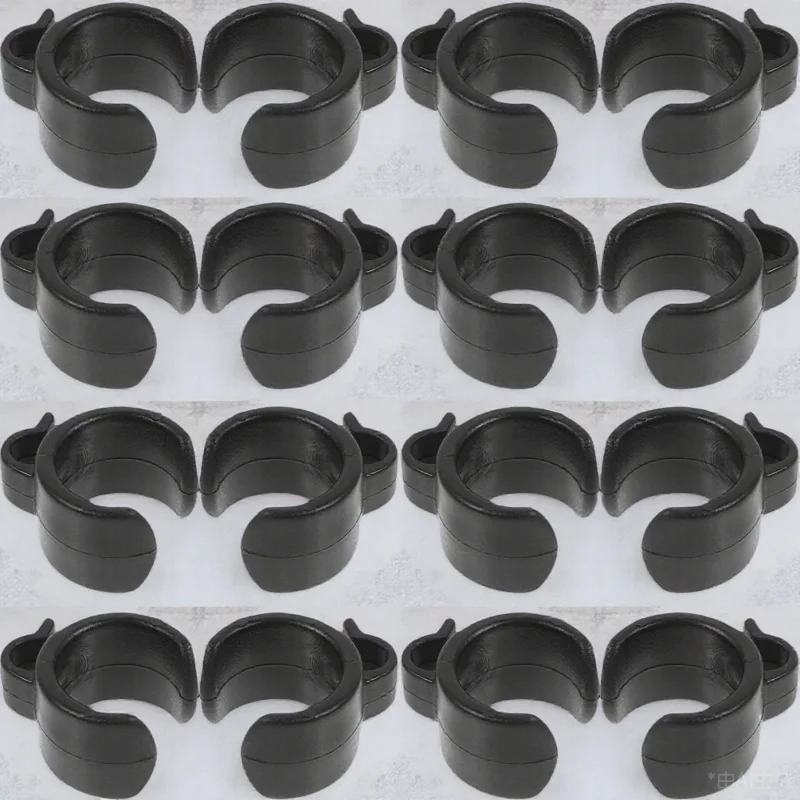 

20 Pcs Cable Clamp Bracket Clamps Microphone Cord Clip Plastic Mounting Clips for