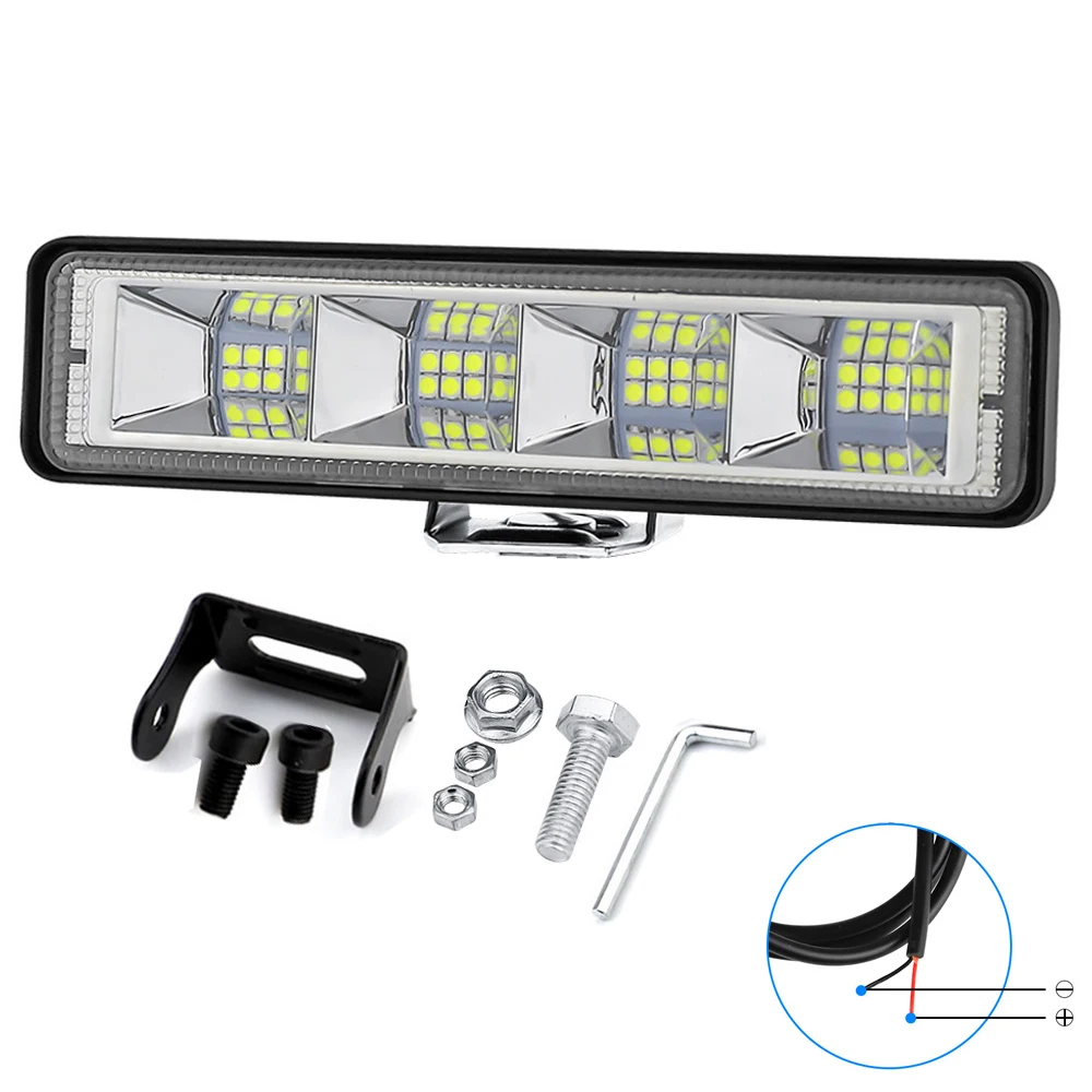 

72W Car Work Light LED Bar 4x4 24 LED Worklight Bar Offroad SUV ATV Tractor Boat Trucks Excavator 12-60V led Combo Beam