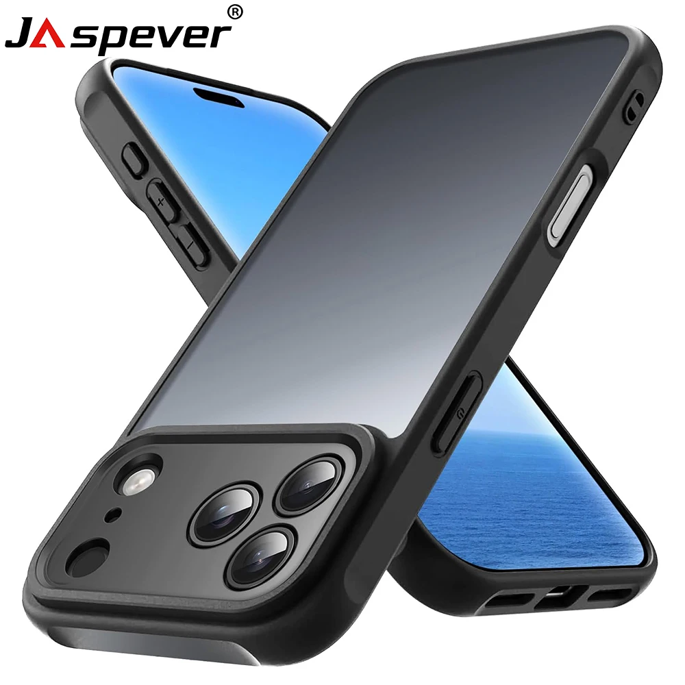 Military Grade Armor Shockproof Case For iPhone 17 Air 16 16E 15 14 13 12 11 Pro Max Plus Translucent Matte Hybrid Hard PC Cover