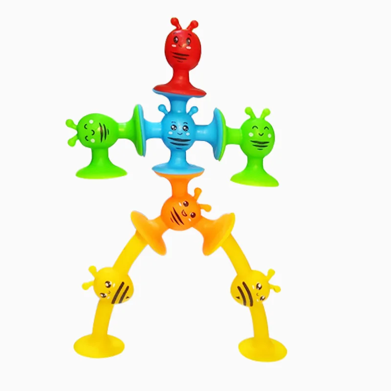 Bienen-Saugnapf-Spielzeug, weiche Bausteine, Pop-Sauger, kleines Wurf-Dart-Set, interaktives Eltern-Kind-Spiel, Geschenk für Kinder – Detail 7