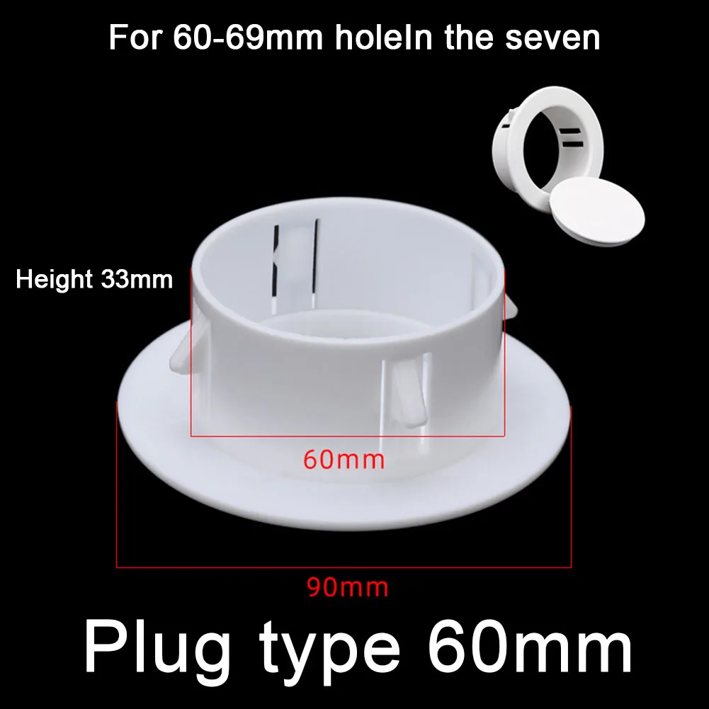 40-100mm Decorative Wall Hole Cover For Air Conditioning/PVC Water Pipe Protective Vents  Plastic Plug