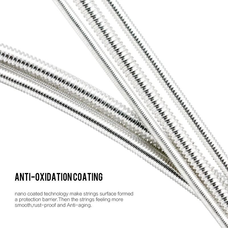 Orphee qc cordas de guitarra clássica, núcleo de nylon transparente banhado a prata, cordas de guitarra clássica, peças e acessórios de guitarra