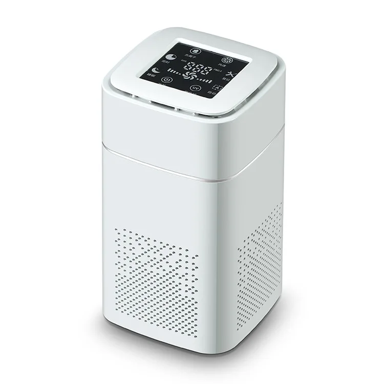 Office Home Tabletop Air Purifier Digital Display Negative Ion for Formaldehyde Smoke Dust & Indoor Odor Removal