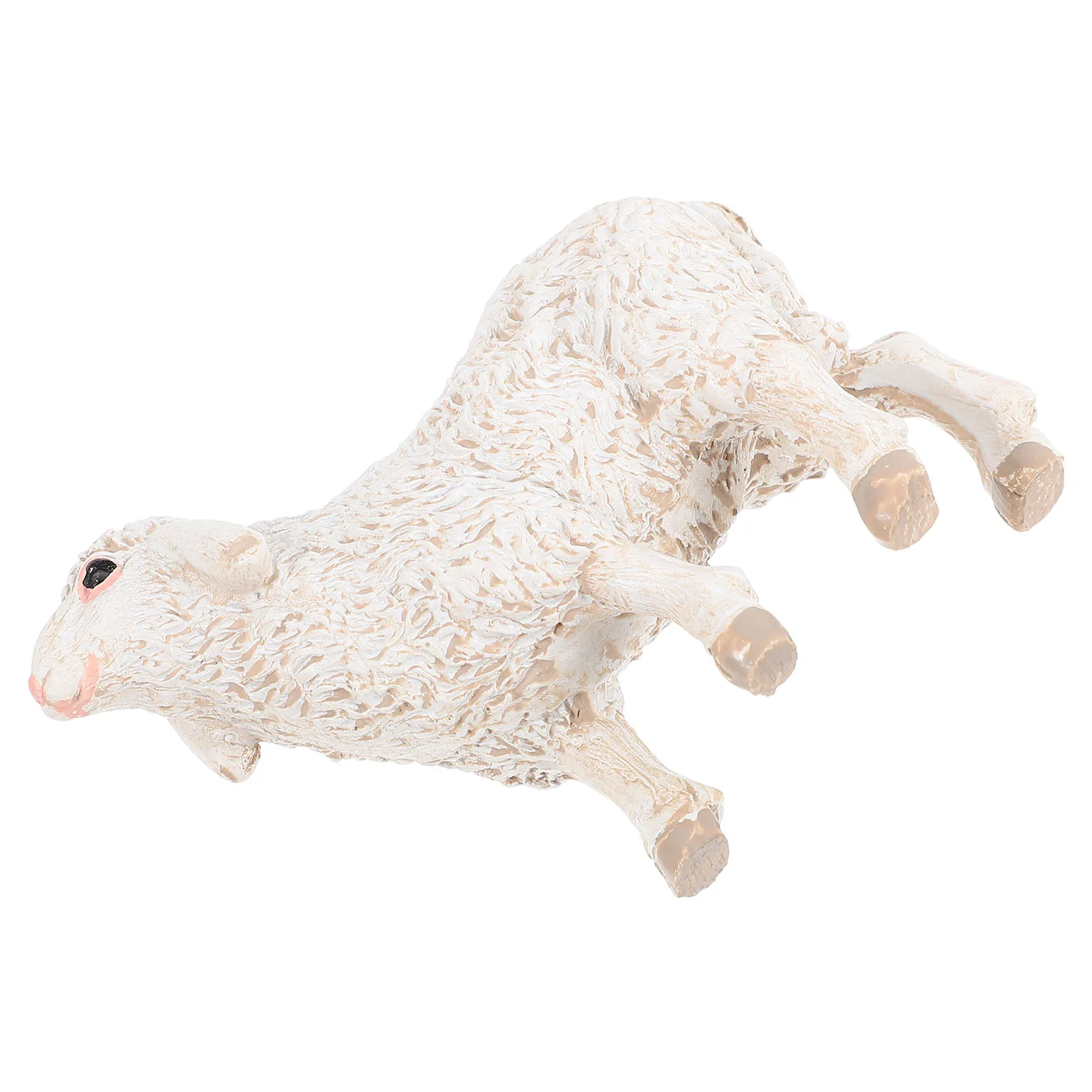 

Walking Sheep Ornaments Farm Lamb Figurine Animal Figures Outdoor Goat Animals Alpaca Figurines