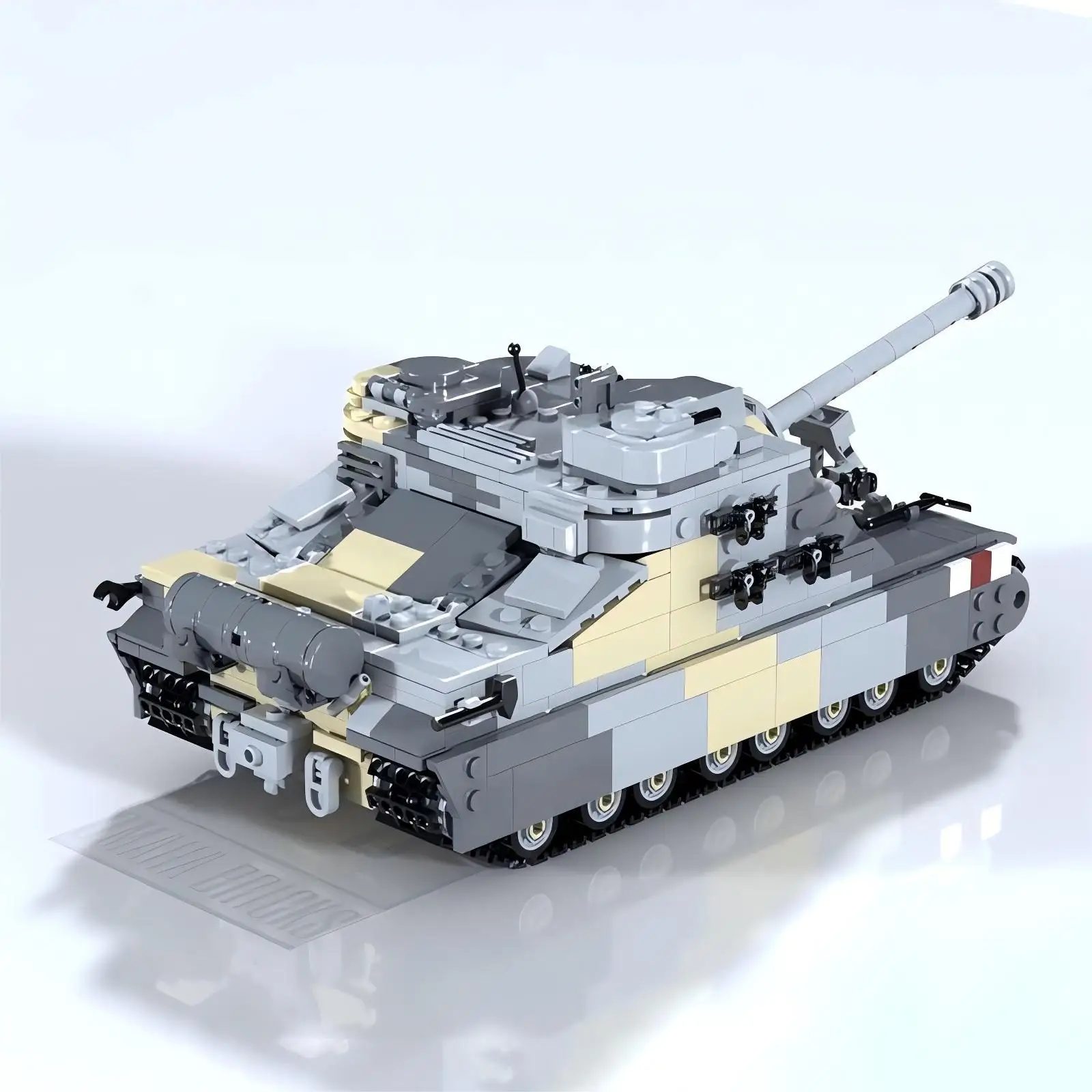 MOC Militärserie Britische A39 Turtles Schwerer Panzer Kampffahrzeuge Baustein-Modell DIY Kinder-Montage-Spielzeug Jungen Geburtstagsgeschenk – Detail 2