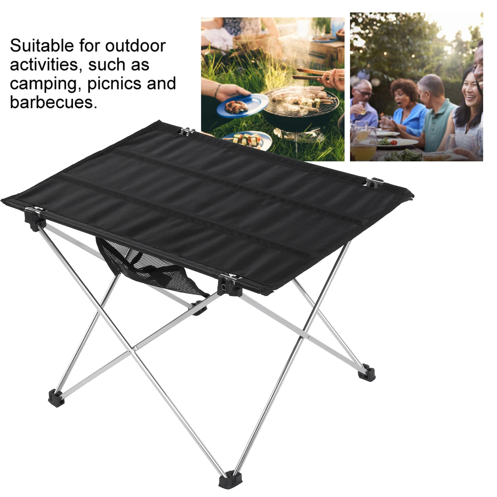 Portable Cloth Desktop Folding Picnic Table BBQ Barbecue Desk For Outdoor Camping Picnic